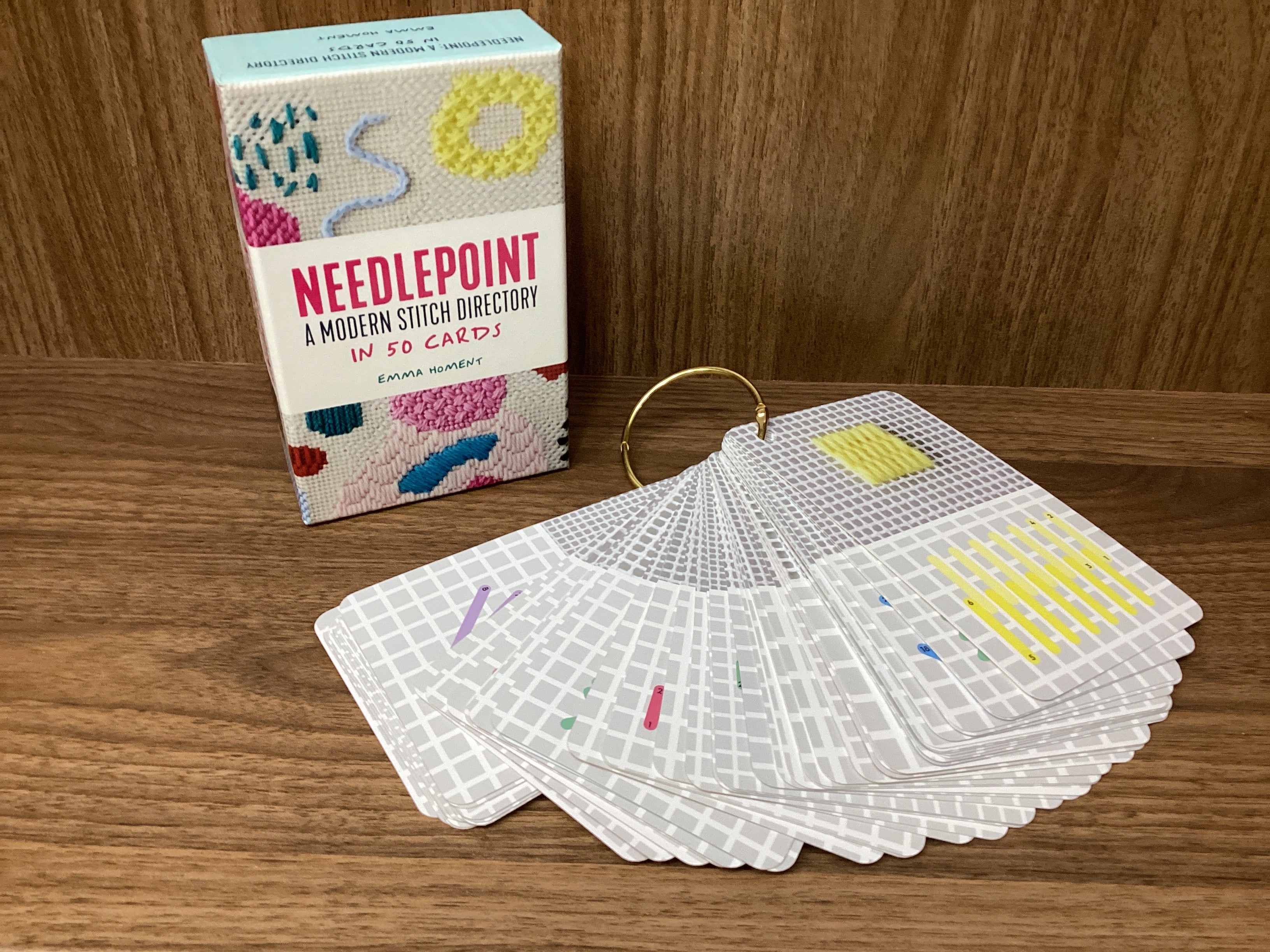Needlepoint Travel Cards by Emma Homent