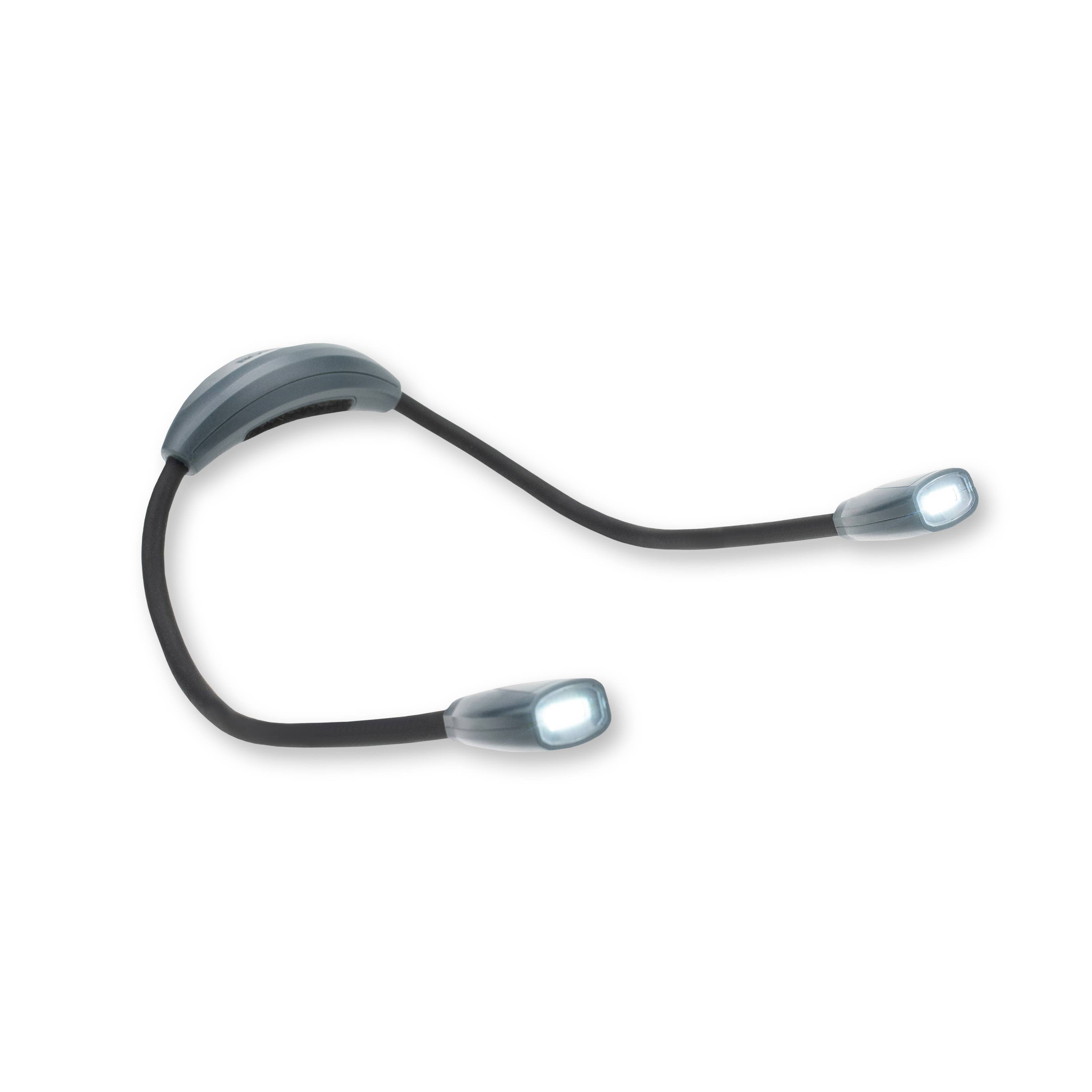 Dual Headed LED Adjustable Gooseneck Light; Crafts & Reading