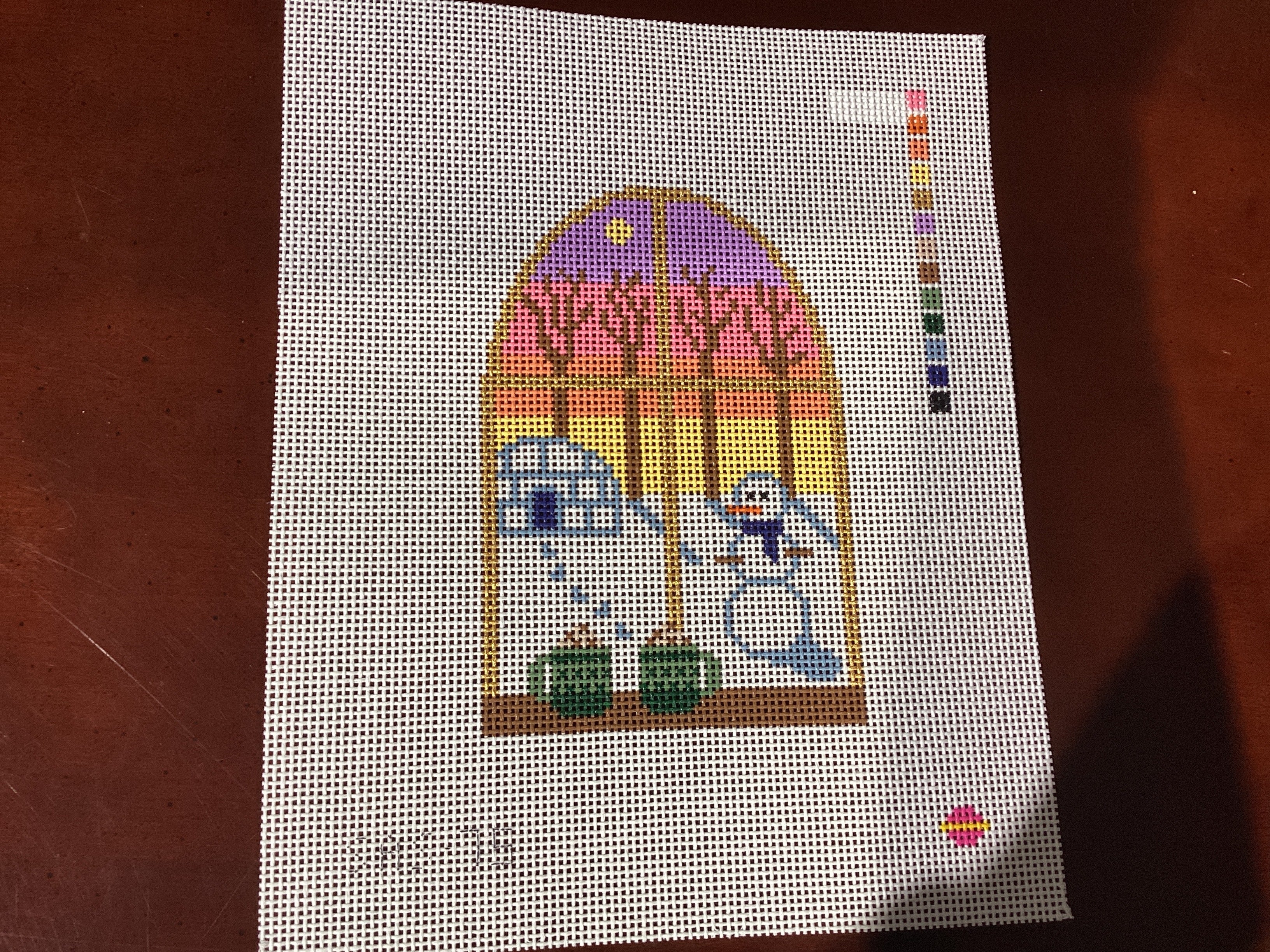 Snowy Skies Window 13 mesh