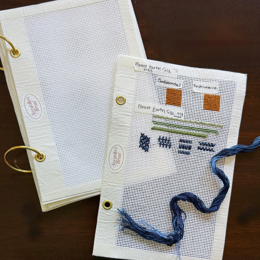 Stitch Sketchbook - travel practice canvas for needlepoint