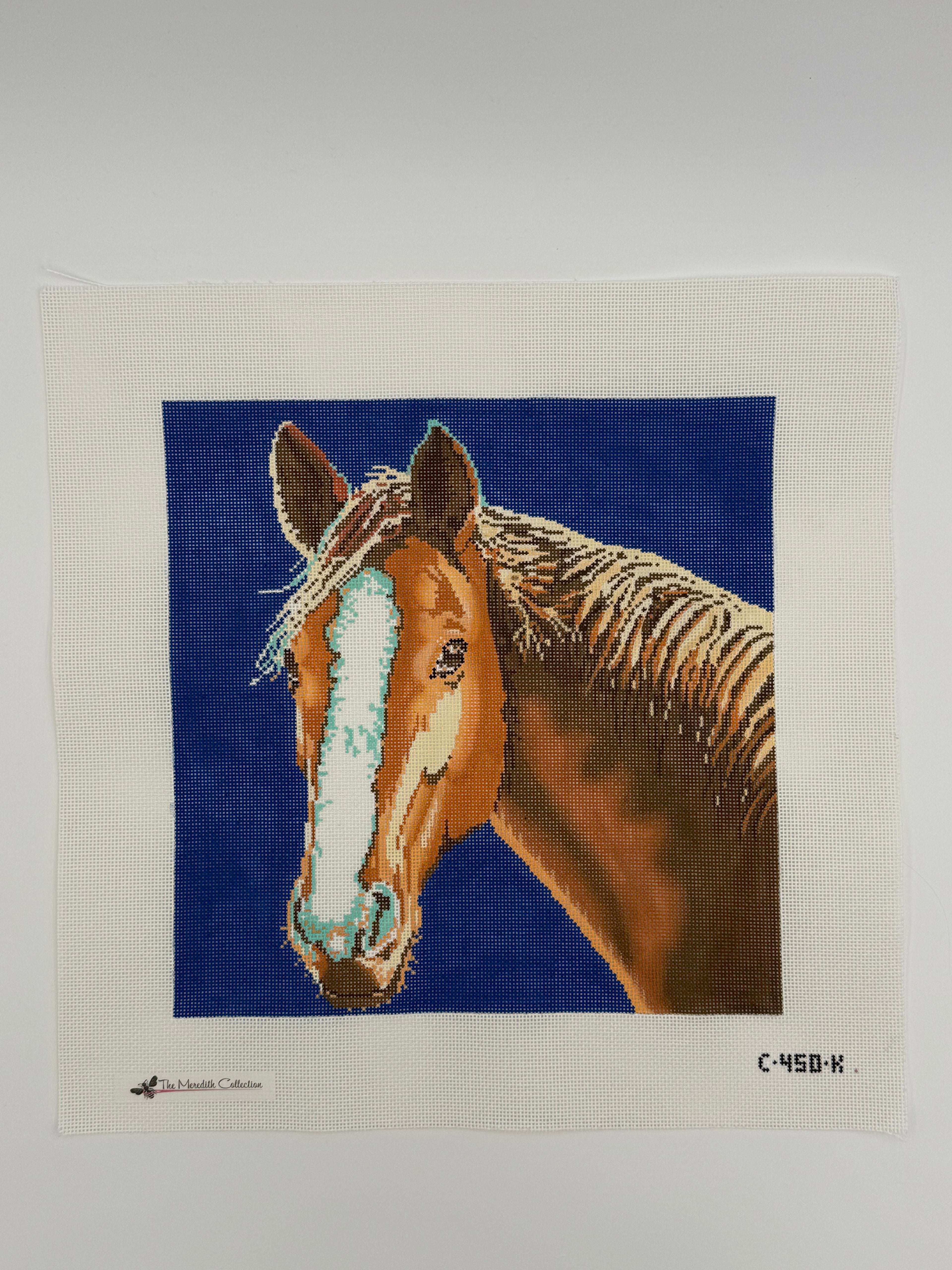 Horse on Blue