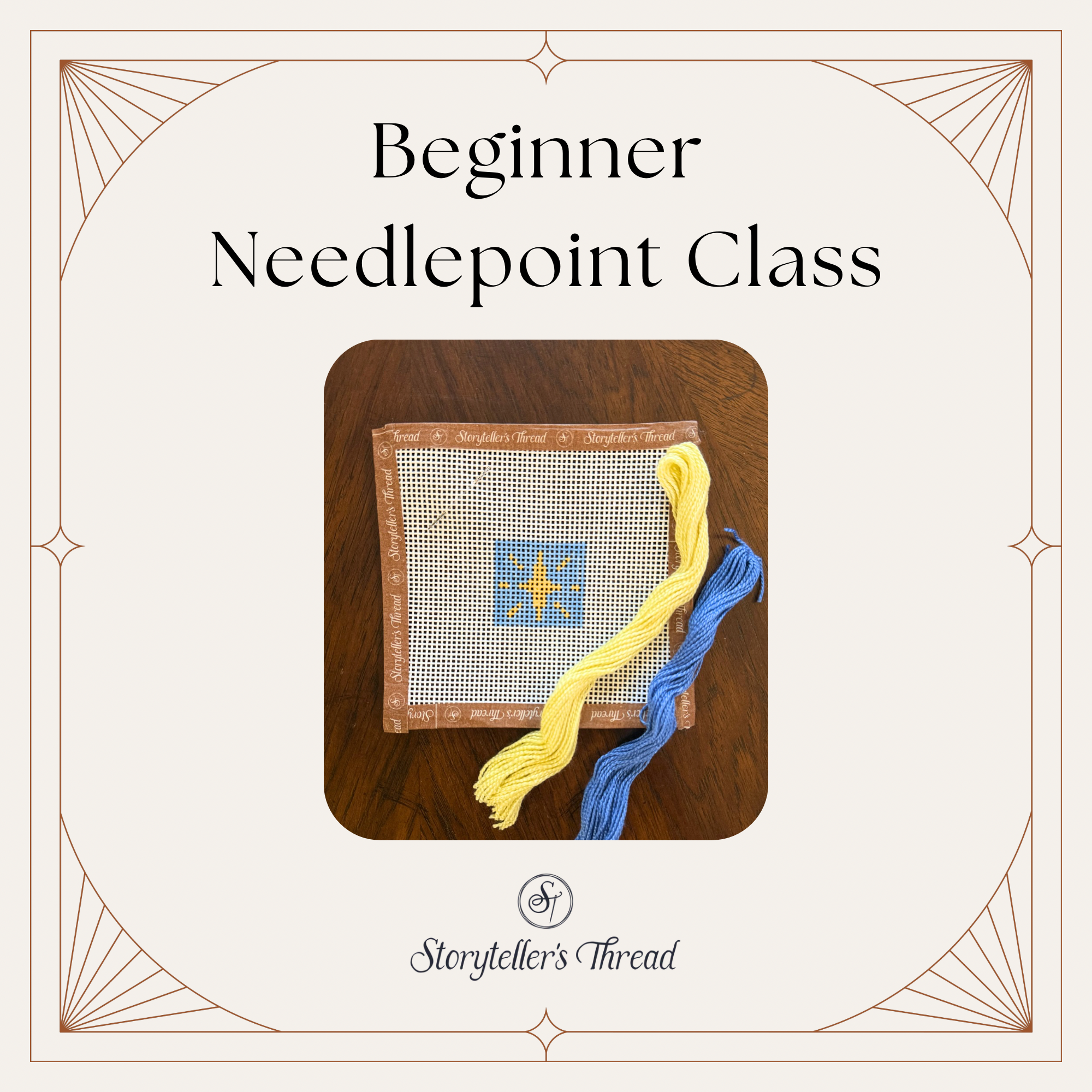 Beginner Needlepoint Class - June 7th at 11AM