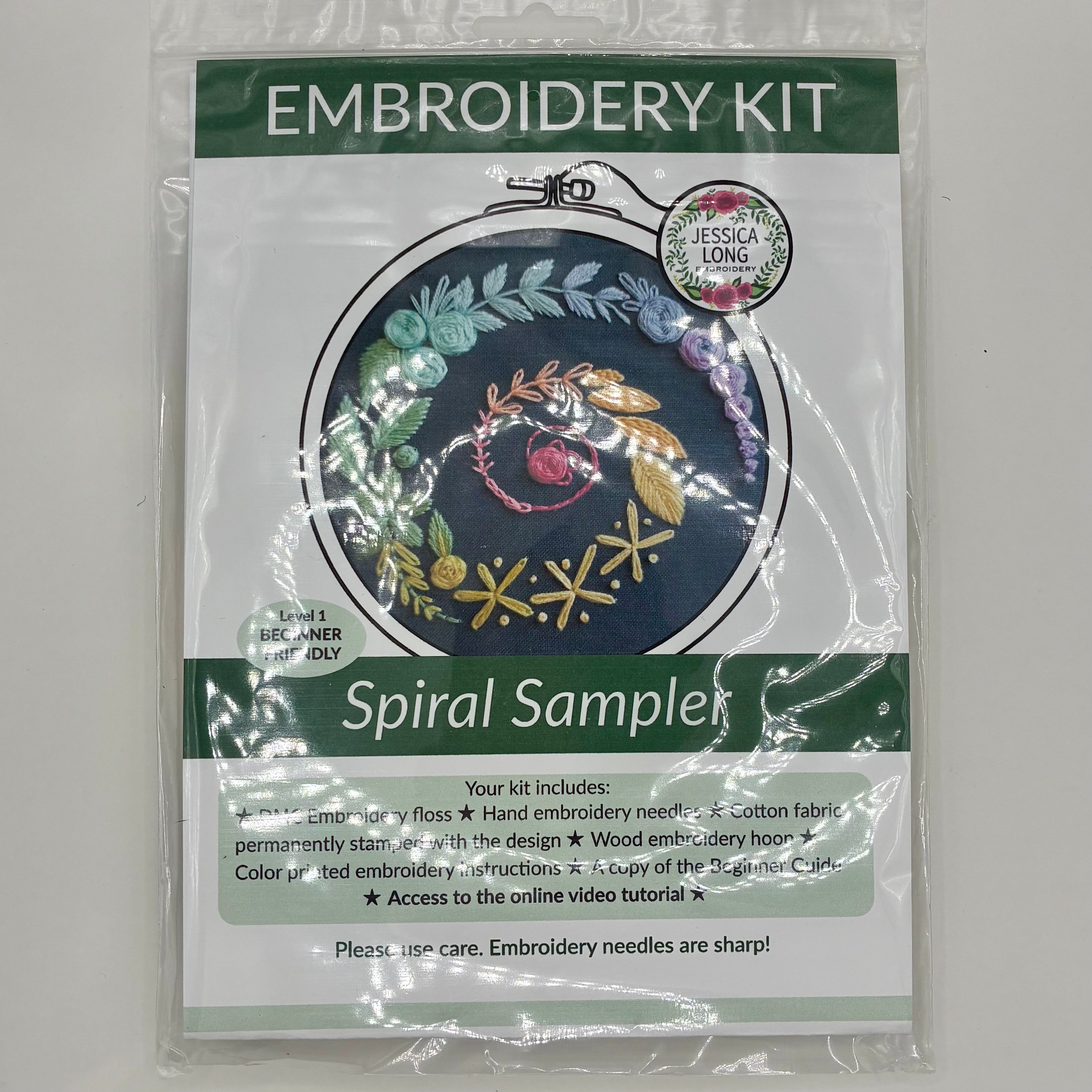Jessica Long Spiral Sampler Embroidery Kit