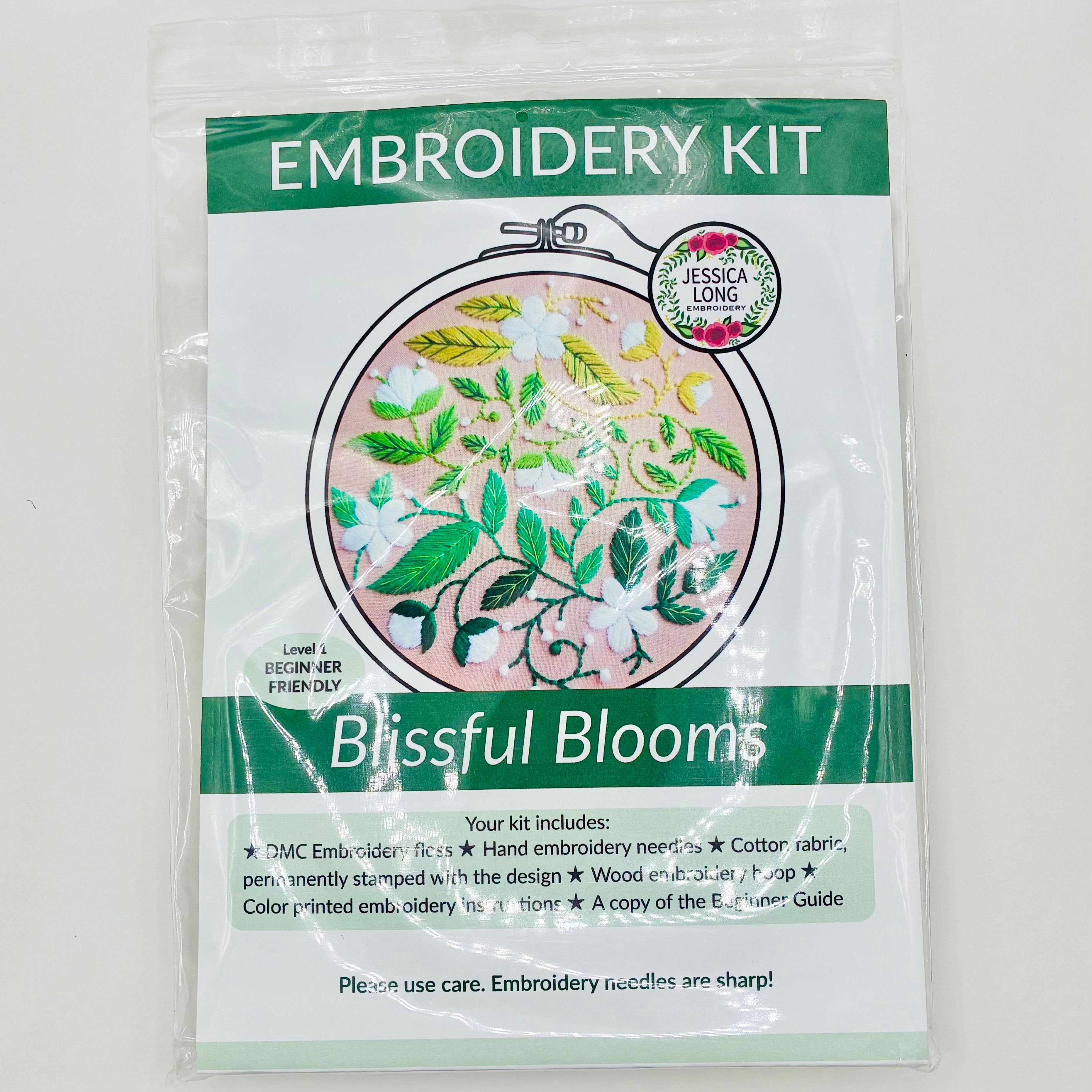 Jessica Long Blissful Blooms Embroidery Kit