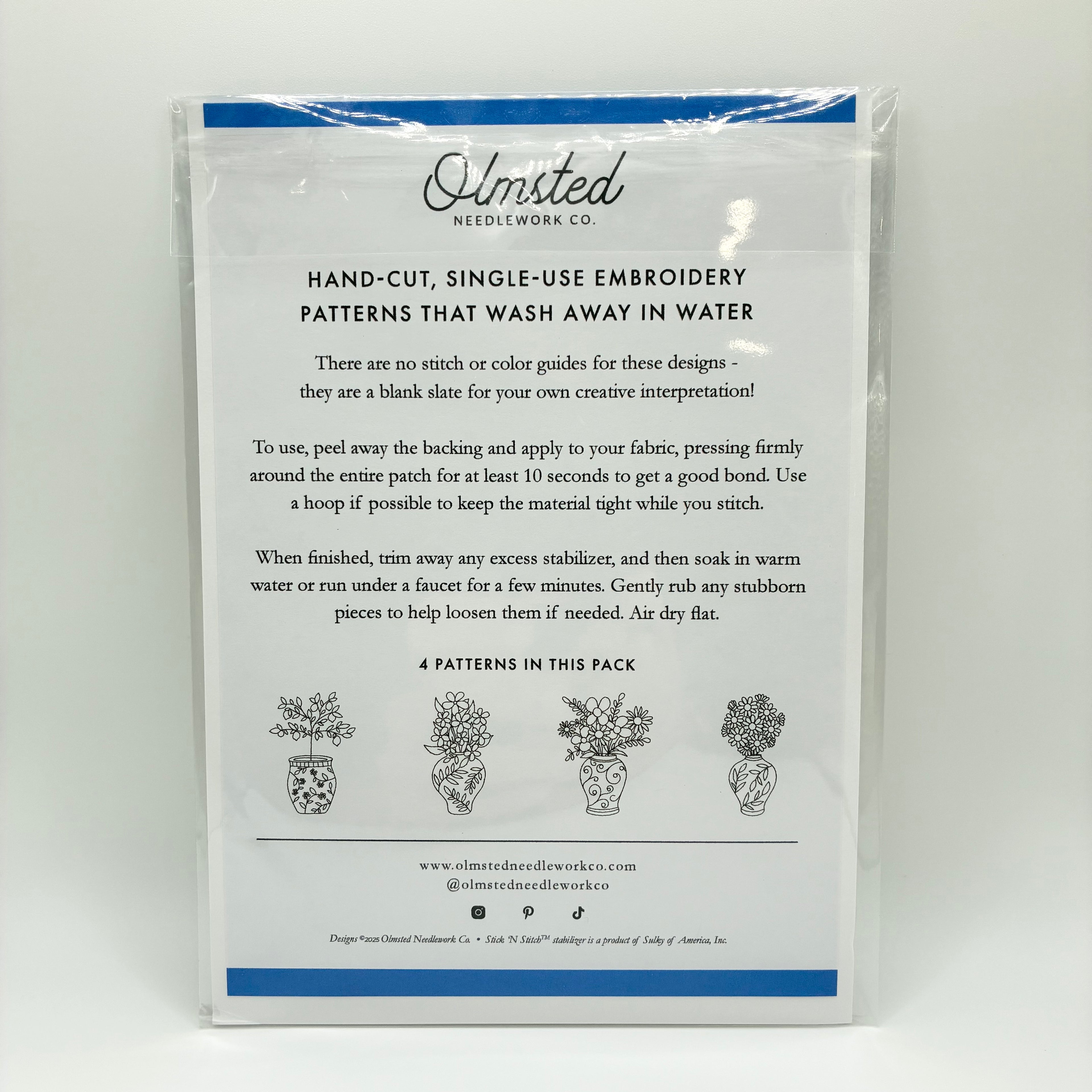 Olmsted Ginger Jar Bouquets Stick and Stitch