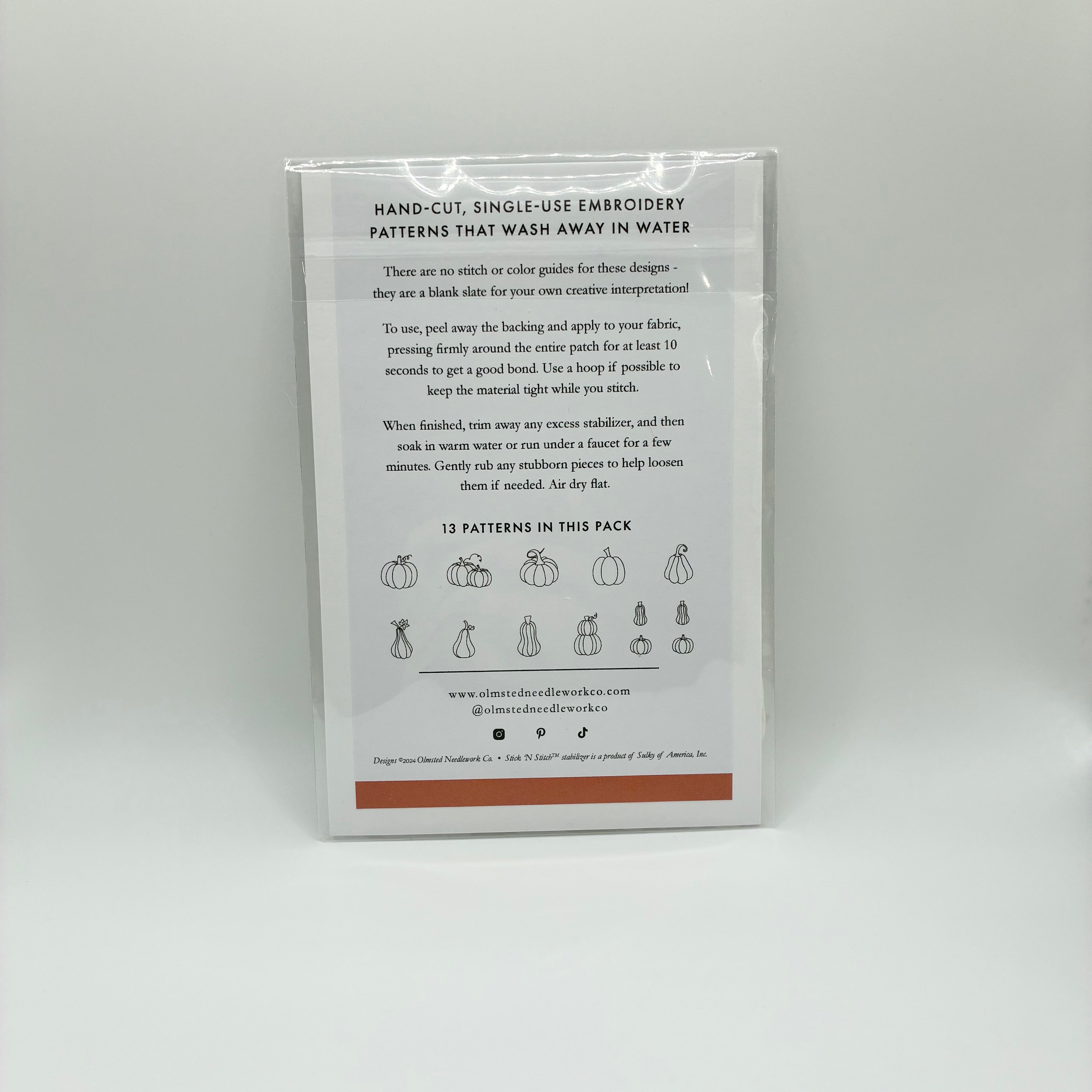 Olmsted Pumpkins Stick and Stitch