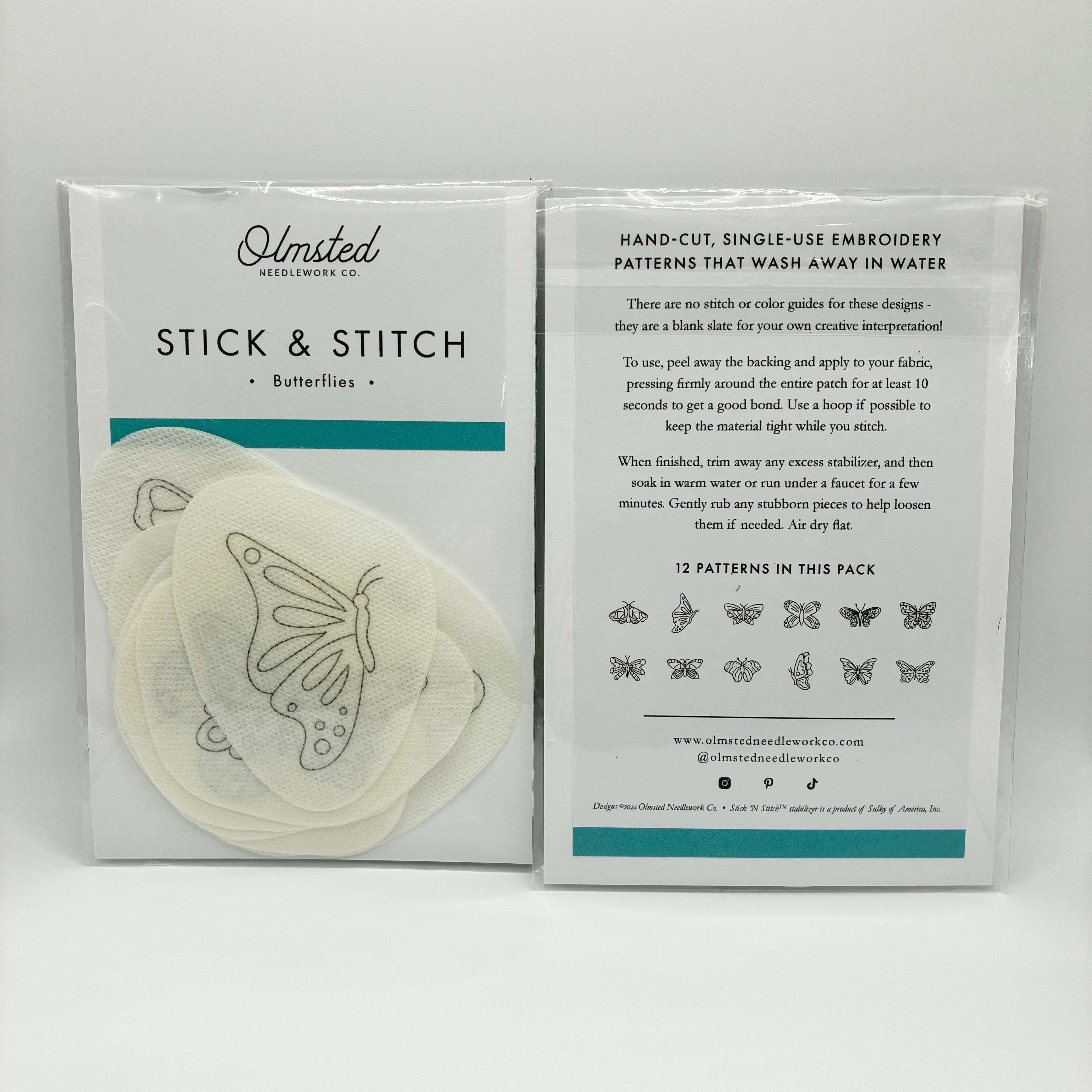 Olmsted Butterflies Stick and Stitch