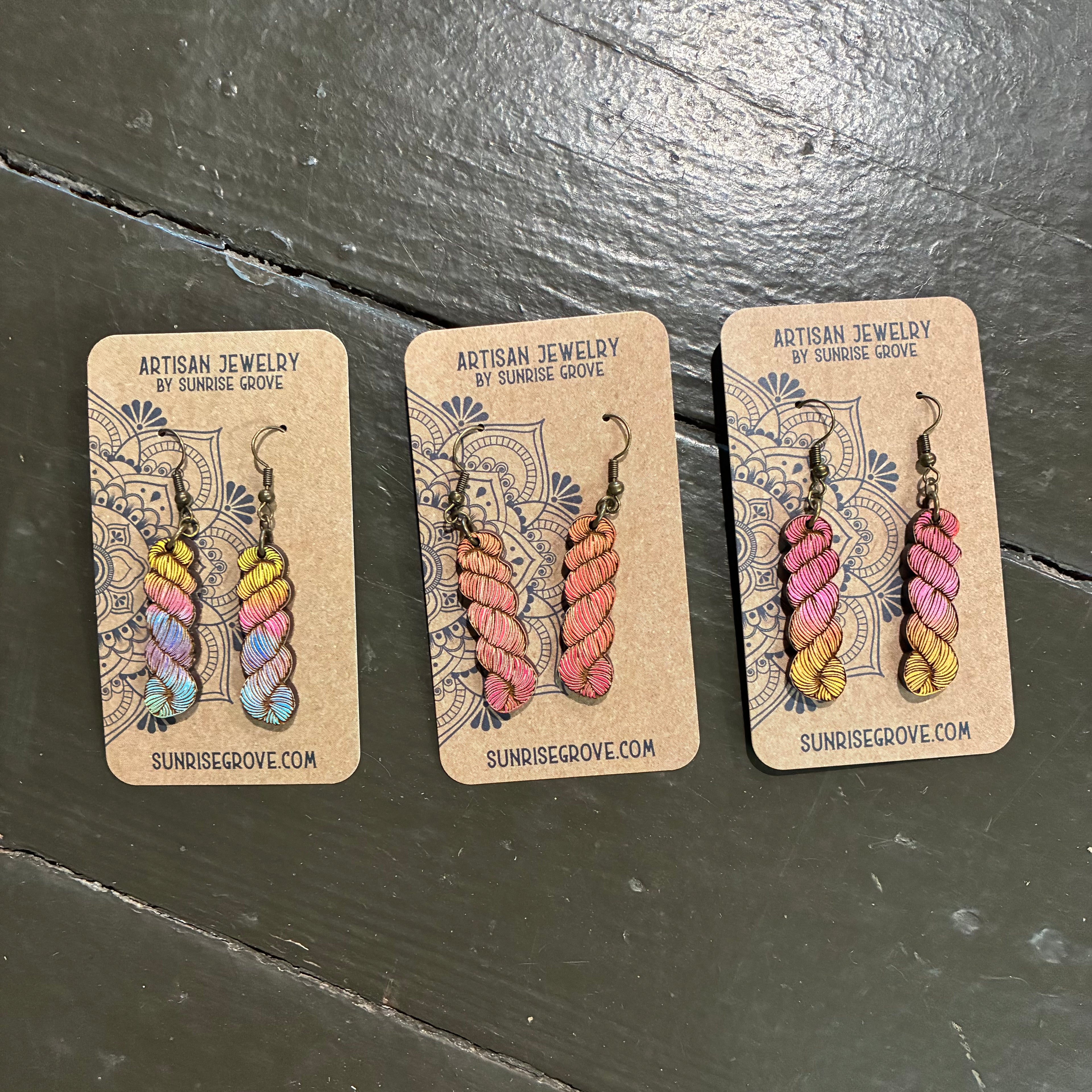 Floss / Hank earrings