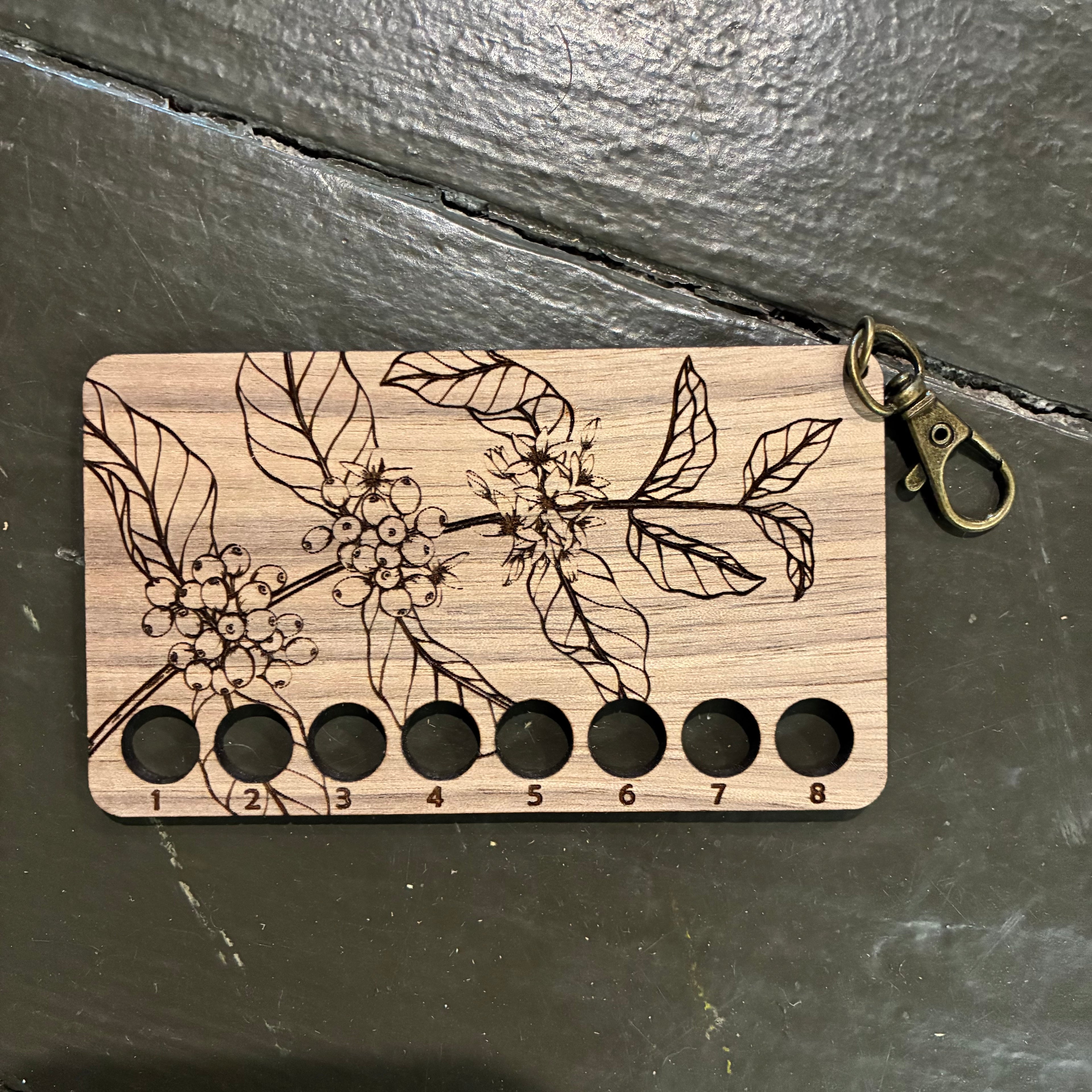 Floral Wood Floss Drop
