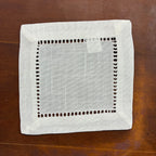 Saro Lifestyle Hemstitch Border Cocktail Napkin