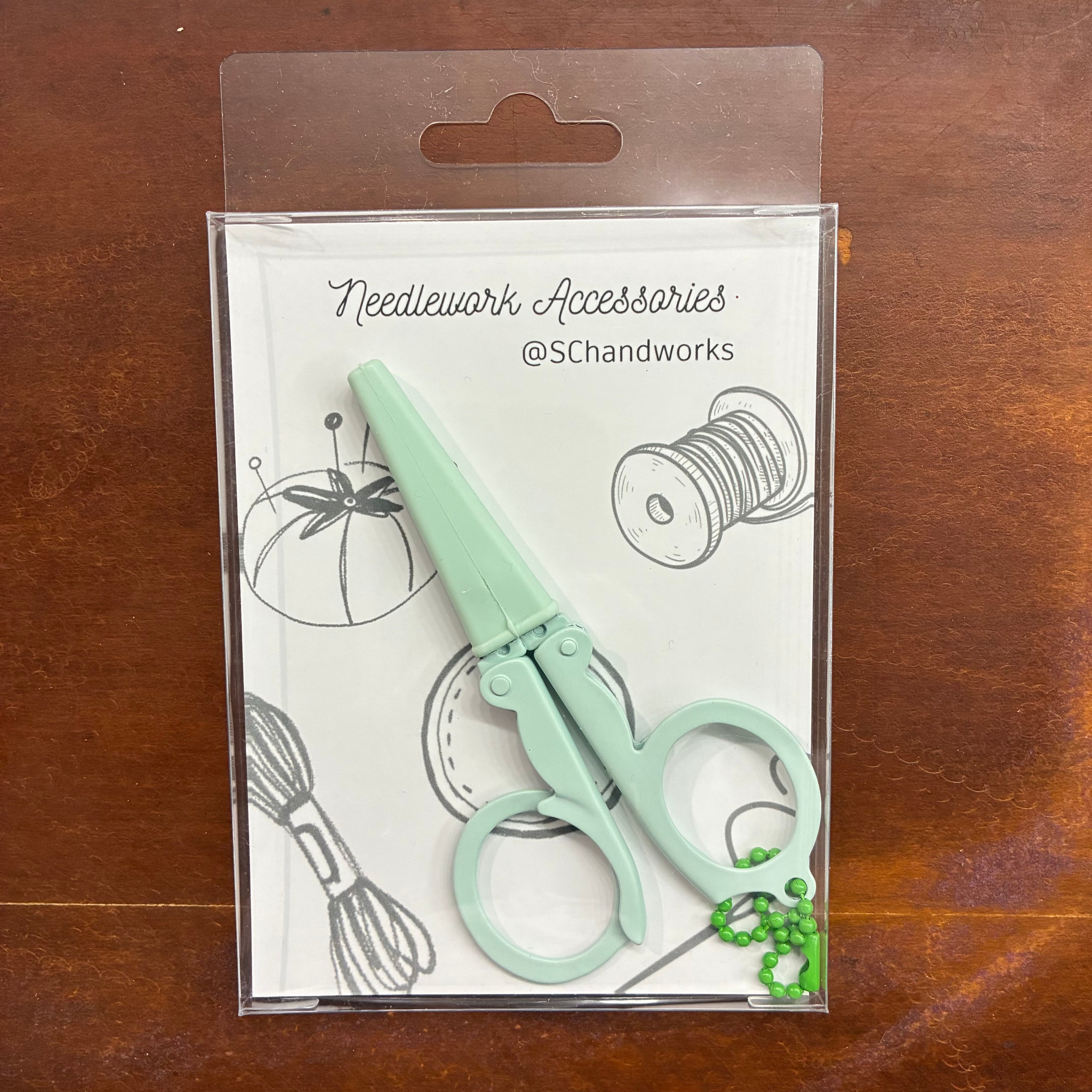 SChandworks Portable Folding Scissors with Sheath