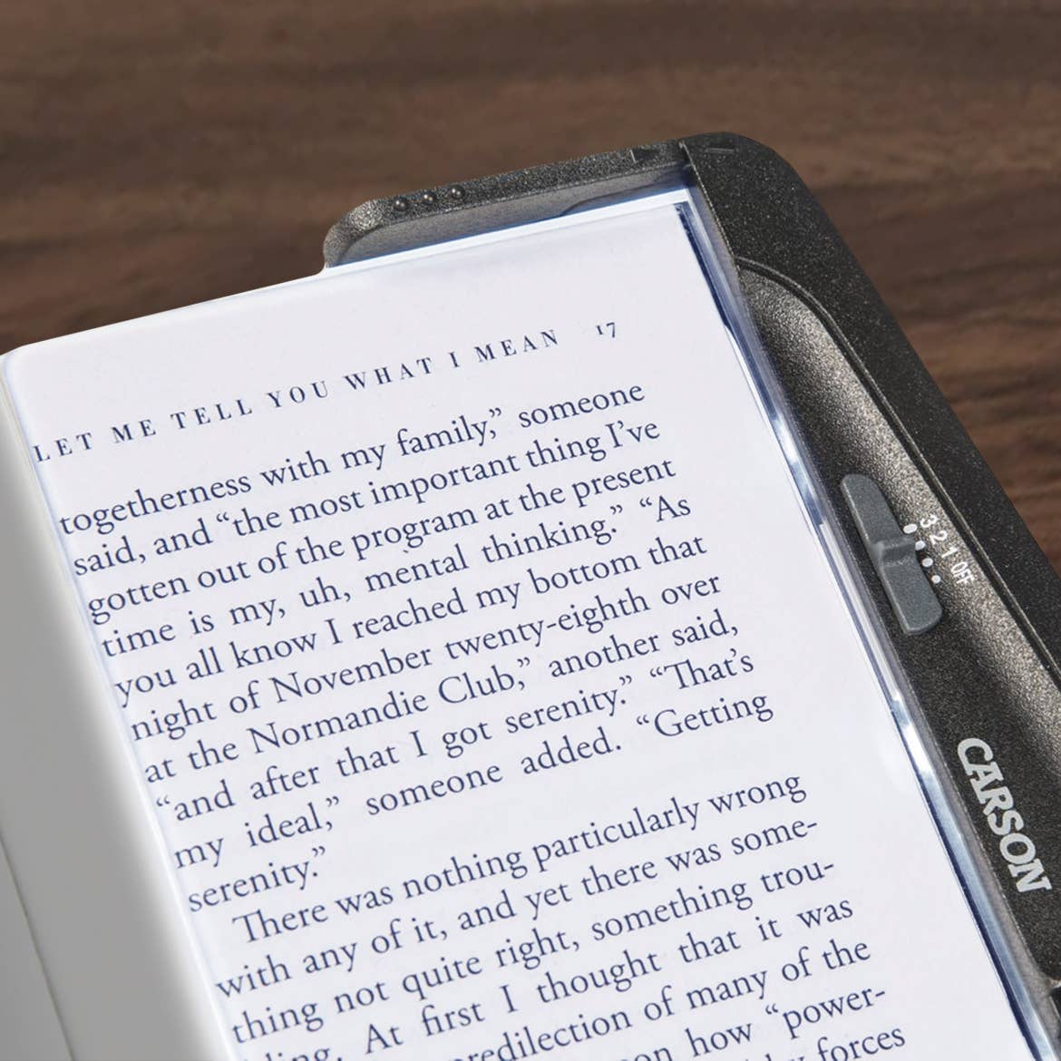 Rechargeable LED Paperback Book Light, Wedge Style Light